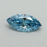 0.61ct Marquise Lab Grown Diamond (Colour Fancy Vivid Blue, Clarity VS1, IGI Certified)