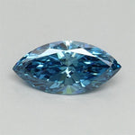 0.70ct Marquise Lab Grown Diamond (Colour Fancy Vivid Blue, Clarity VS2, IGI Certified)