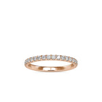 Round Embed Wedding Band-Dileti