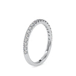 Round Embed Wedding Band-Dileti