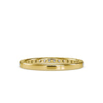 Round Embed Wedding Band-Dileti