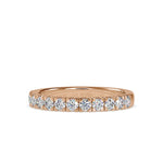 Round Square Prong Wedding Band-Dileti