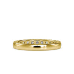 Round Square Prong Wedding Band-Dileti