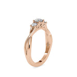 Helena Three Diamond Helix Ring-Dileti