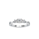 Helena Three Diamond Helix Setting-Dileti