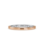 Round Duo Metal Wedding Band-Dileti