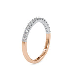 Round Duo Metal Wedding Band-Dileti