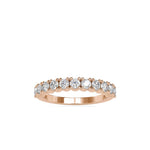 Round Prong Set Wedding Band-Dileti