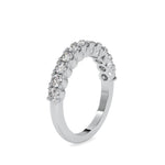 Round Prong Set Wedding Band-Dileti