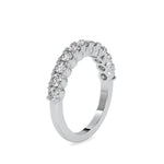 Round Prong Set Wedding Band-Dileti