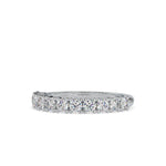 Round Prong Set Wedding Band-Dileti