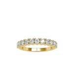 Round Prong Set Wedding Band-Dileti
