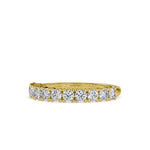 Round Prong Set Wedding Band-Dileti