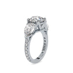 Tove Pear Twist Radiance Ring-Dileti