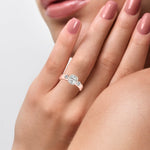 Callie Cushion Harmony Circlet Ring-Dileti