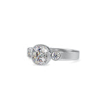 Callie Cushion Harmony Circlet Setting-Dileti