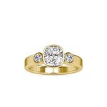 Callie Cushion Harmony Circlet Ring-Dileti