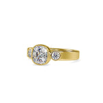 Callie Cushion Harmony Circlet Ring-Dileti