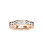 Round Channel Set Wedding Band-Dileti