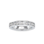 Round Channel Set Wedding Band-Dileti