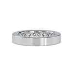 Round Channel Set Wedding Band-Dileti