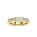 Round Channel Set Wedding Band-Dileti