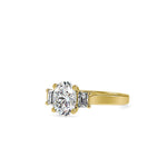 Aurora Oval Square Melody Ring-Dileti