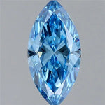 1.00ct Marquise Lab Grown Diamond (Colour Fancy Vivid Blue, Clarity VS1, IGI Certified)