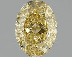 1.08ct Oval Lab Grown Diamond (Colour Fancy Intense Yellow, Clarity VS2, IGI Certified)