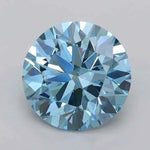 1.44ct Round Lab Grown Diamond (Colour Fancy Vivid Blue, Clarity VVS1, Cut ID, IGI Certified)