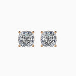 Claire Solitaire Cushion Earrings-Dileti