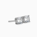 Claire Solitaire Cushion Earrings-Dileti