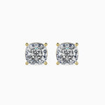 Claire Solitaire Cushion Earrings-Dileti