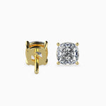 Claire Solitaire Cushion Earrings-Dileti