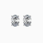 Beatrice Solitaire Oval Earrings-Dileti