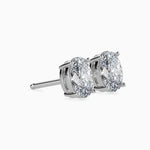 Beatrice Solitaire Oval Earrings-Dileti