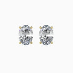 Beatrice Solitaire Oval Earrings-Dileti