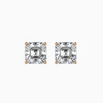 Giulia Solitaire Asscher Earrings-Dileti