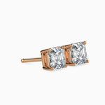 Giulia Solitaire Asscher Earrings-Dileti