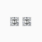 Giulia Solitaire Asscher Earrings-Dileti