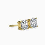 Giulia Solitaire Asscher Earrings-Dileti
