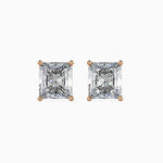 Jacqueline Solitaire Radiant Earrings-Dileti