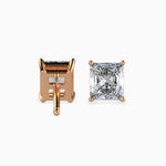 Jacqueline Solitaire Radiant Earrings-Dileti