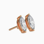 Charlotte Solitaire Marquise Earrings-Dileti