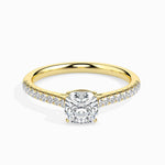 Pave Cushion Setting