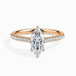 Mimi Solitaire Pave Marquise Ring-Dileti