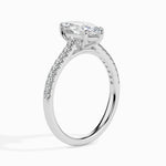 Mimi Solitaire Pave Marquise Ring-Dileti