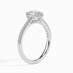 Philo Solitaire Pave Pear Setting-Dileti