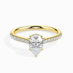 Pave Pear Setting