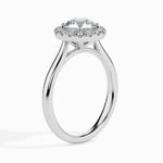 Patti Solitaire Halo Round Setting-Dileti